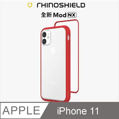 RHINOSHIELD 犀牛盾 iPhone 11 Mod NX 邊框背蓋兩用手機殼-紅色