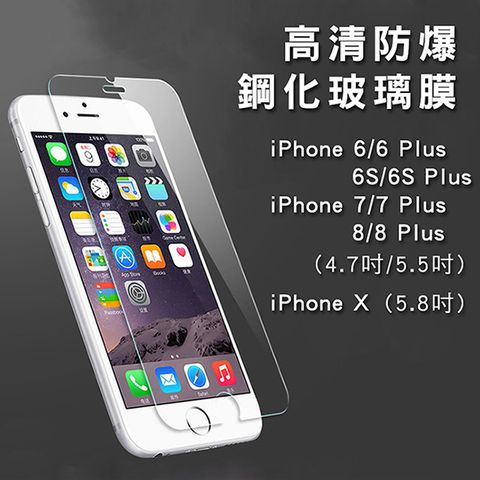 AdpE iPhone6 Plus/6s Plus專用 2.5D 9H高清防爆鋼化玻璃膜