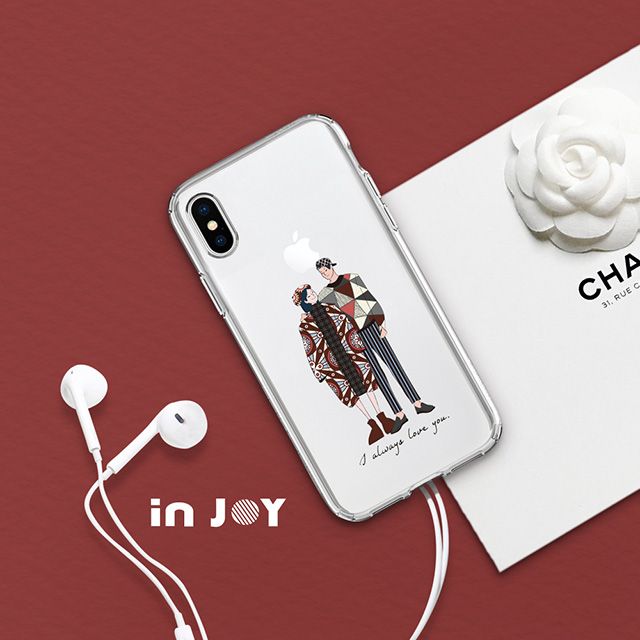 INJOY mall  iPhone XS 情人節 客製 訂製 禮物 透明 防摔手機殼 保護殼