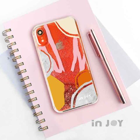 INJOY mall iPhone  XS  繽紛盛夏 透明 閃亮 流沙手機殼