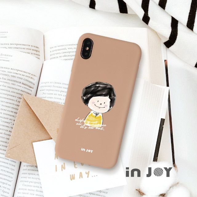 INJOY mall  iPhone XS 超幽默人生森林系小小 耐震磨砂手機殼