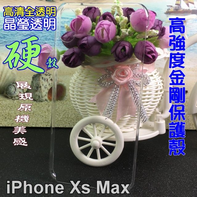  iPhone Xs Max 高強度金剛背蓋保護殼-高清全透明