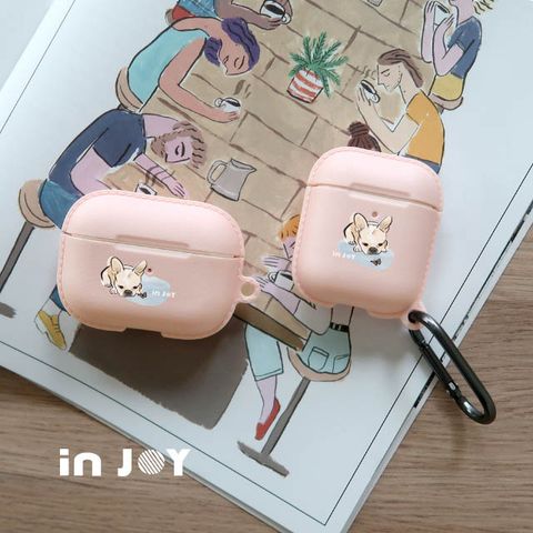 INJOY mall for AirPods 融化法鬥 保護套 TPU收納盒 附掛勾