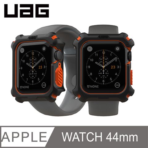 UAG Apple Watch 44mm 耐衝擊保護殼-黑/橘