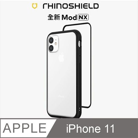 RHINOSHIELD 犀牛盾 iPhone 11 Mod NX 邊框背蓋兩用手機殼-黑色