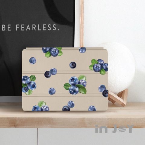INJOY mall iPad Pro 12.9 2018 系列 Smart cover皮革平板保護套 微醺小藍莓