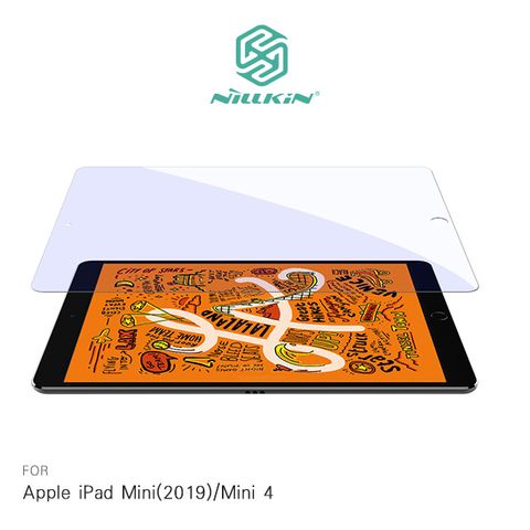 NILLKIN 耐爾金 Apple iPad Mini(2019)/Mini 4 Amazing V+ 抗藍光玻璃貼