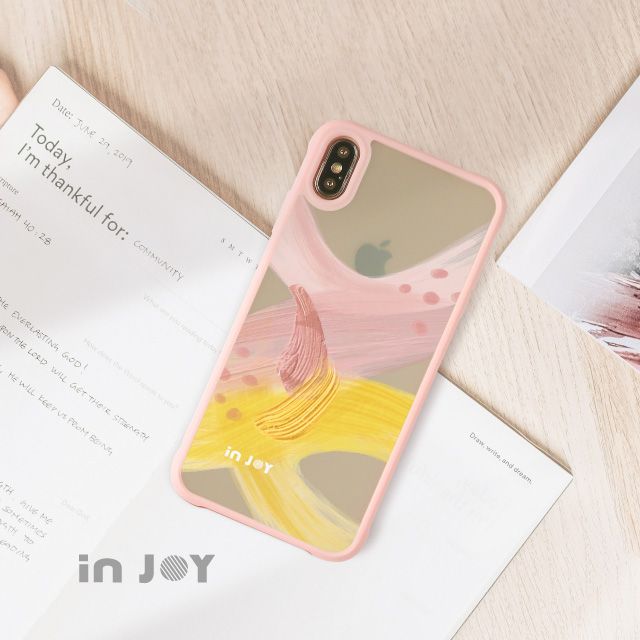 INJOY mall  iPhone XR 戀愛氣息耐撞擊磨砂邊框手機殼