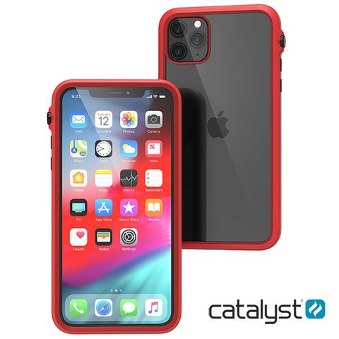 CATALYST iPhone11 Pro Max 防摔耐衝擊保護殼 ●紅色for iPhone11 Pro Max 6.5吋專用獲2016年美國消費性電子展創新獎專利音量切換旋轉鈕