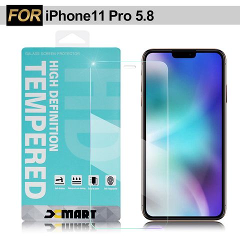 X mart Xmart for iPhone 11 Pro 5.8吋 薄型 9H 玻璃保護貼-非滿版