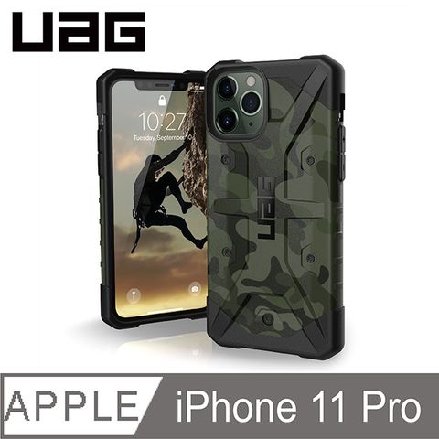 UAG iPhone 11 Pro 耐衝擊迷彩保護殼-綠