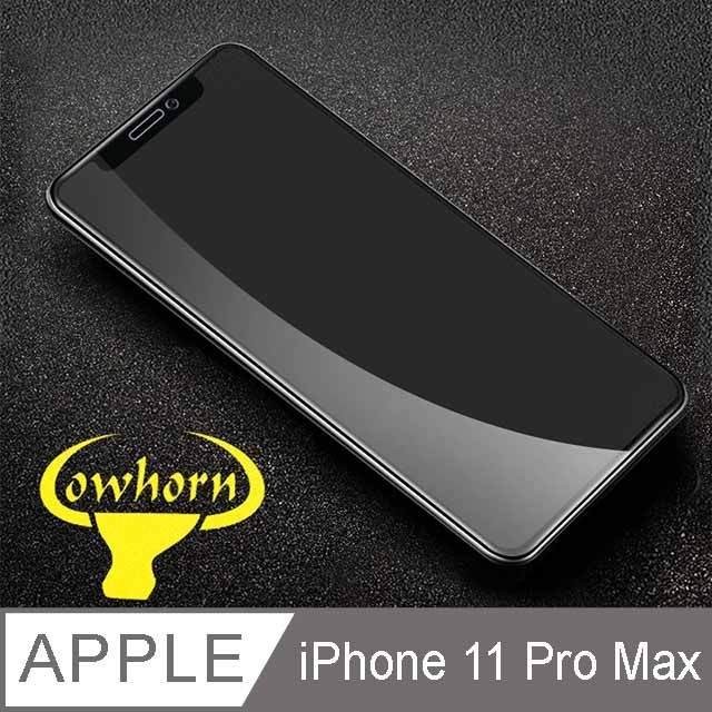  iPhone 11 Pro Max 2.5D曲面滿版 9H防爆鋼化玻璃保護貼 (黑色)