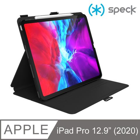 Speck Balance Folio iPad Pro 12.9吋 第4代(2020) 多角度側翻皮套-黑色