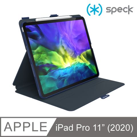 Speck Balance Folio iPad Pro 11吋 第2代(2020) 多角度側翻皮套-海軍藍/深灰色