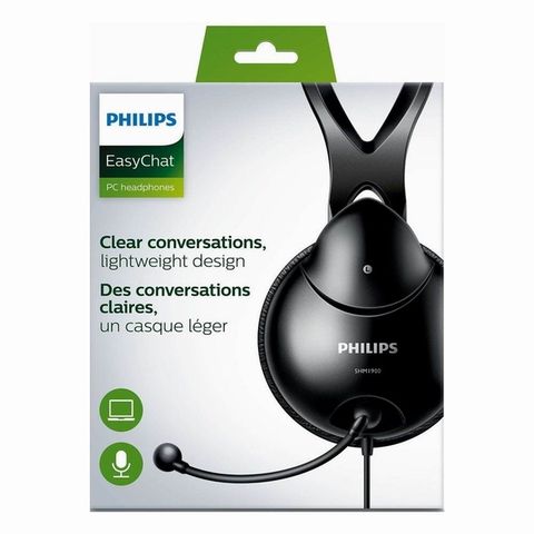 PHILIPS 飛利浦 電腦用雙插頭耳罩耳麥(SHM1900)