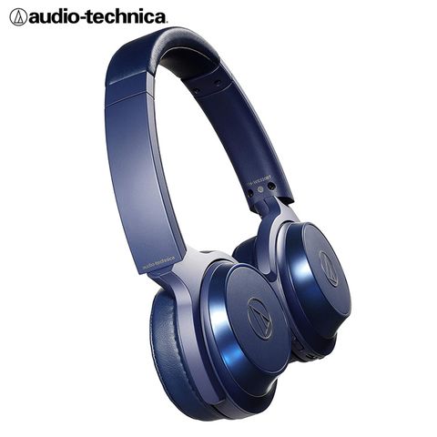 audio-technica 鐵三角 ATH-WS330BT 無線藍牙耳罩式耳機 20H續航力 - 藍色