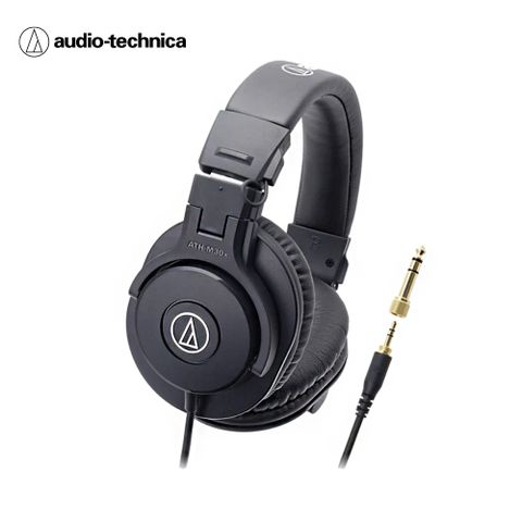 audio-technica 鐵三角 ATH-M30x 高音質錄音室用專業型監聽耳機