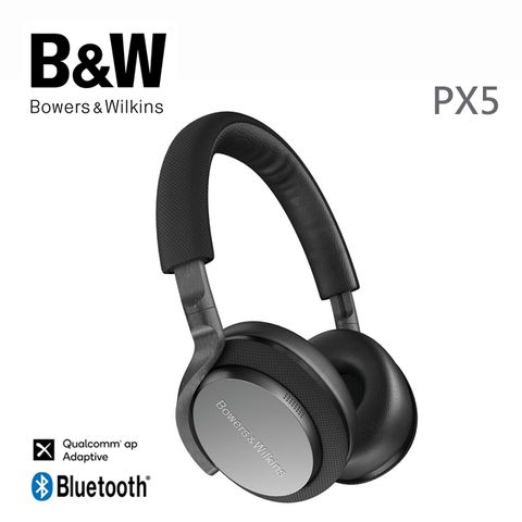 ★最新aptX Adaptive技術英國 B&amp;W Bowers &amp; Wilkins 無線藍牙主動降噪全貼耳式耳機 PX5【太空灰】