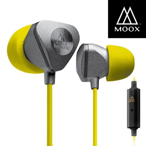 MOOX 穆克斯 X9iS入耳式線控耳機金屬銀