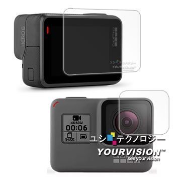 GoPro HERO6 相機鏡頭+觸控螢幕 光學抗刮螢幕保護貼