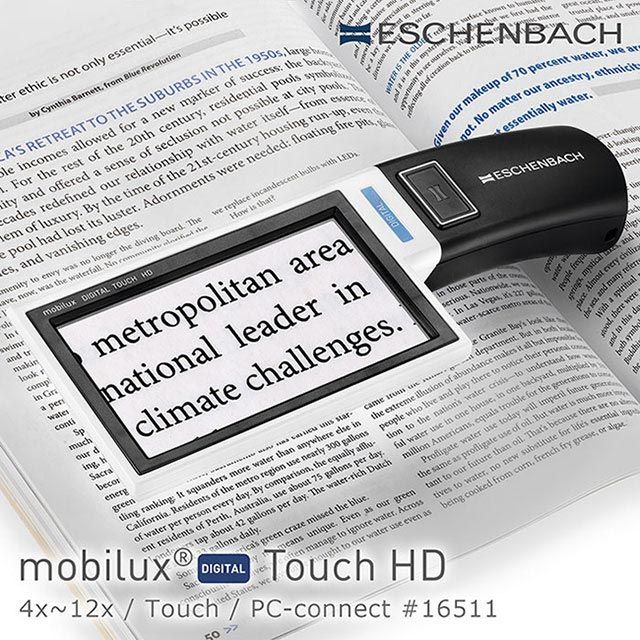 Eschenbach 宜視寶 【德國  】mobilux DIGITAL Touch HD 4x-12x 4.3吋觸控螢幕手持型可攜式擴視機 16511 (公司貨)