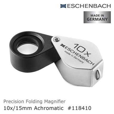 Eschenbach 宜視寶 【德國 】10x/15mm 德國製金屬殼消色差珠寶放大鏡 118410