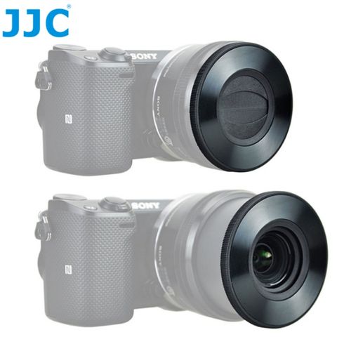 JJC 副廠Sony索尼E 16-50mm自動鏡頭蓋f3.5-5.6 PZ OSS自動鏡蓋 自動蓋 自動鏡頭前蓋 賓士蓋Z-S16-50 BLACK適E 16-50mm F3.5-5.6 PZ OSS