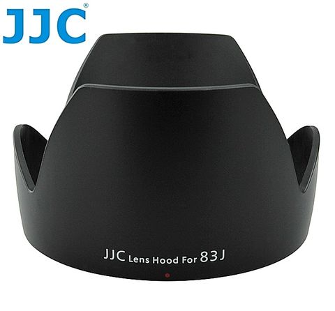 JJC副廠Canon遮光罩EW-83J遮光罩LH-83J適EF-S 17-55mm f2.8 IS USM f/2.8 1:2.8相容佳能原廠太陽罩陽罩lens hood