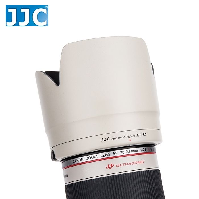 JJC副廠CANON ET-87遮光罩,白色第二代EF 70-200mm F2.8L II IS USM小白