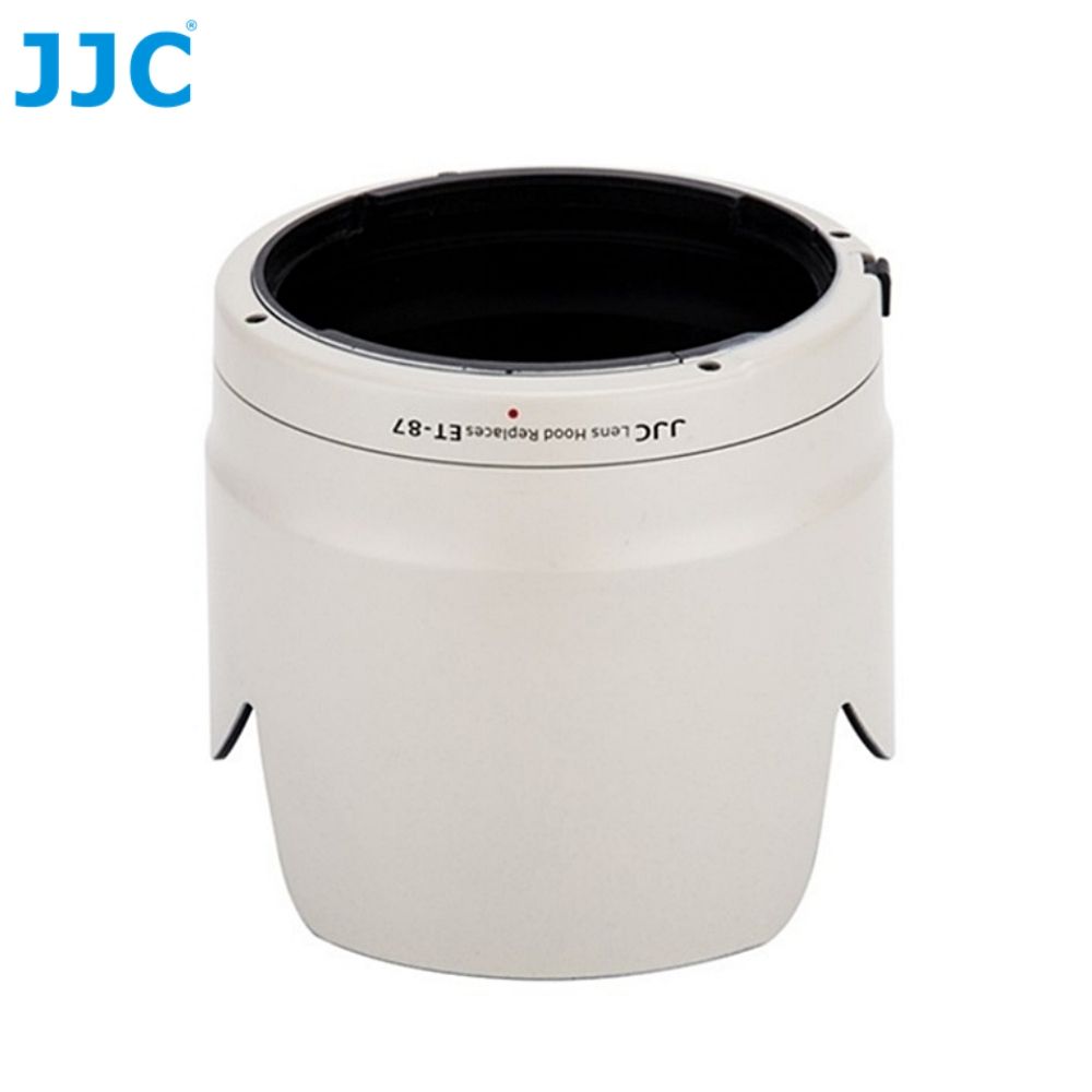 JJC 白色Canon副廠第2代EF 70-200mm F2.8L II III IS USM小白遮光罩ET-87遮光罩LH-87(W)相容佳能原廠遮光罩