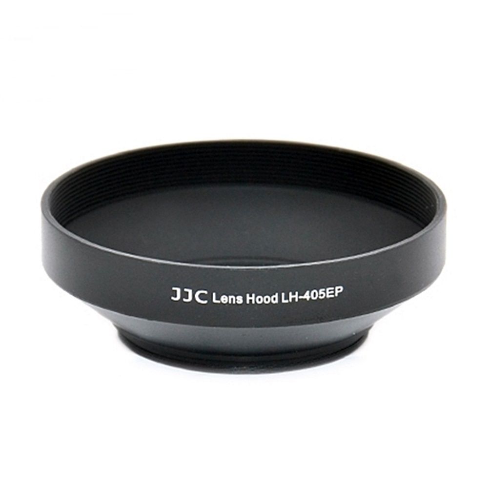 JJC 圓型40.5mmQAAQ7X-A9009GHHT螺紋遮光罩適Sony索尼E 16-50mm F3.5-5.6 PZ OSS SEL-P1650 Nikon尼康1 Nikkor 10mm f2.8 Samsung三星NX 20-50mm Olympus奧林巴斯M.Zuiko Digital ED 14-42mm 1:3.5-5.6(第一代,口徑40.5mm)