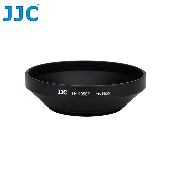 JJC 圓型40.5mmQAAQ7X-A9009GHHT螺紋遮光罩適Sony索尼E 16-50mm F3.5-5.6 PZ OSS SEL-P1650 Nikon尼康1 Nikkor 10mm f2.8 Samsung三星NX 20-50mm Olympus奧林巴斯M.Zuiko Digital ED 14-42mm 1:3.5-5.6(第一代,口徑40.5mm)