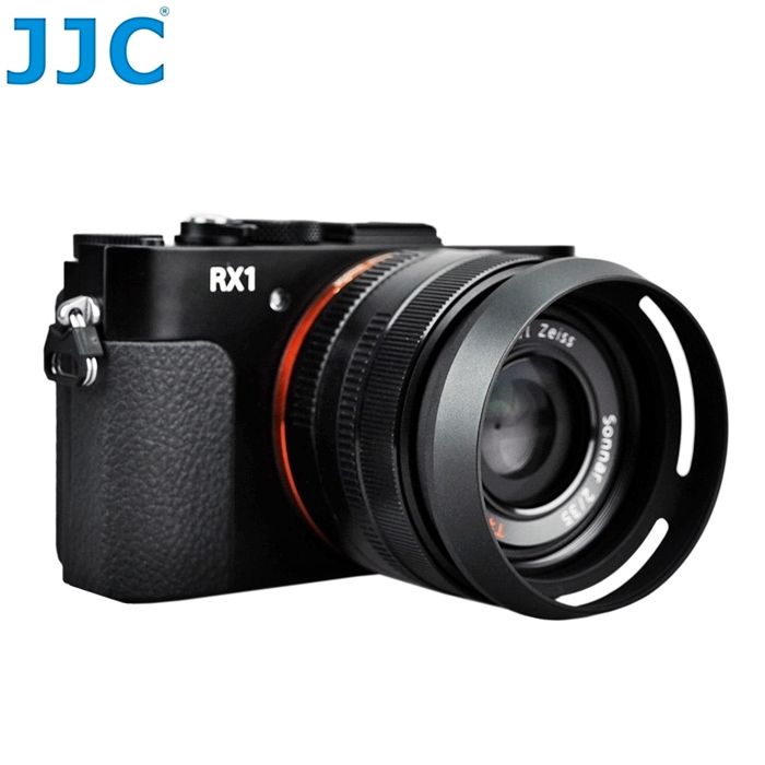 SONY 索尼 JJC副廠遮光罩LH-LHP1(相容原廠遮光罩LHP-1遮光罩,金屬)適DSC-RX1 RX1R E 16mm 20mm f/2.8 28mm f2 30mm f3.5 35mm 50mm f1.8 55-210mm f4.5-6.3 OSS Sonnar T*E 24mm T% FE 35mm ZA太陽罩新力遮光罩lens hood