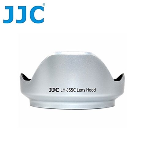 (銀色)JJC副廠OLYMPUS遮光罩MZD 12-50mm 1:3.5-6.3 EZ ED遮罩M.ZD具消光紋倒裝同OLYMPUS原廠遮光罩LH-55C遮光罩OM-D E-M5 M1 kit鏡
