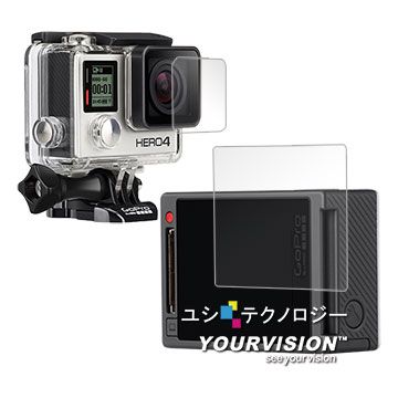 GoPro HERO4 主機或防水殼 專用光學抗刮螢幕保護貼