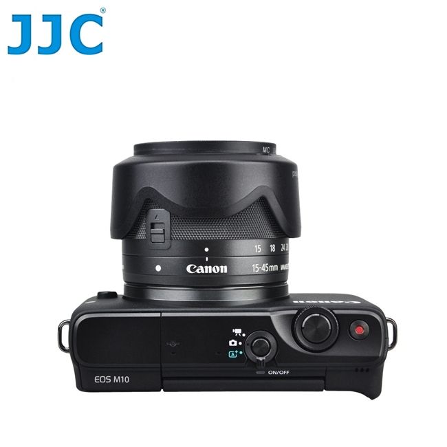 JJC 副廠Canon相容佳能原廠EW-53遮光罩LH-EW53適RF-S 18-45mm f4.5-6.3 IS STM EF-M 15-45mm f3.5-6.3
