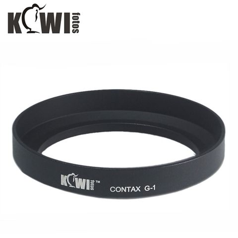 KIWIFOTOS副廠金屬黑色遮光罩Zeiss CONTAX-G G-1遮光罩相容GG-1遮光罩適G28 G38 28mm f2.8 35mm f2.0 35-70mm f3.5-5.6遮陽罩F/2.8 F/2.0 F/3.5-5.6 GG-1太陽罩