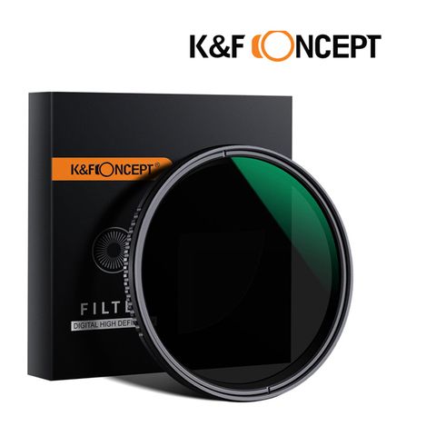 K&F Concept ND8-ND2000 新型可調式減光鏡 58mm KF01.1356超薄 防水 抗污