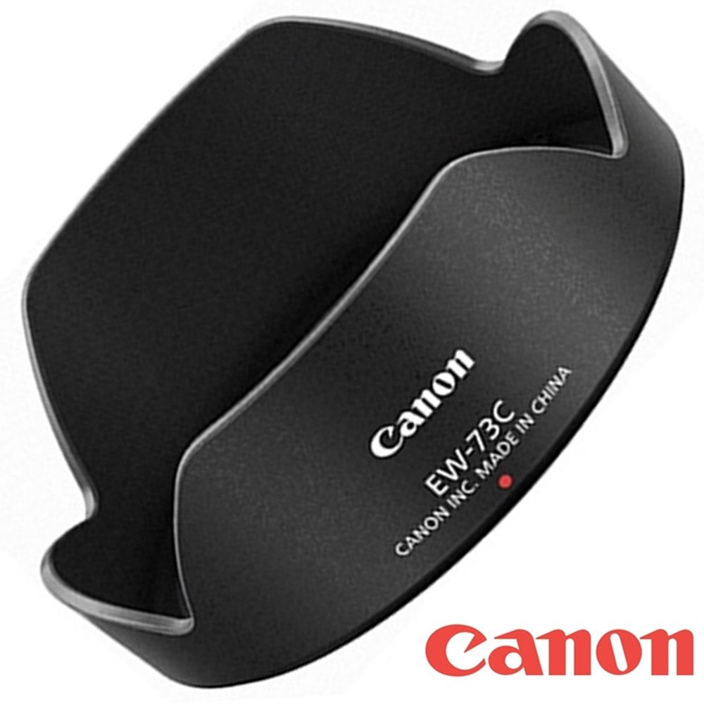 Canon 佳能 正品原廠遮光罩EW-73C遮光罩(可反扣倒裝,蓮花瓣型)適EF-S 10-18mm F/4.5-5.6 IS STM遮陽罩EW73遮光罩EW-73C太陽罩lens hood遮罩遮陽罩1:4.5-5.6 F4.5-5.6