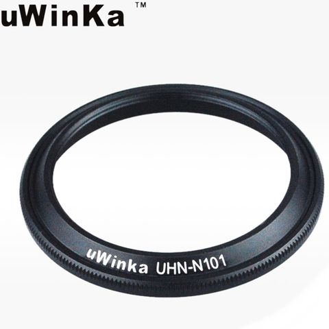 uWinka尼康Nikon副廠遮光罩適1 Kikkor 10mm f/2.8遮光罩(40.5mm螺牙式遮光罩,相容NIKON原廠HN-N101遮光罩)太陽罩f2.8 1:2.8 lens hood,可搭配HC-N101鏡頭和34mm