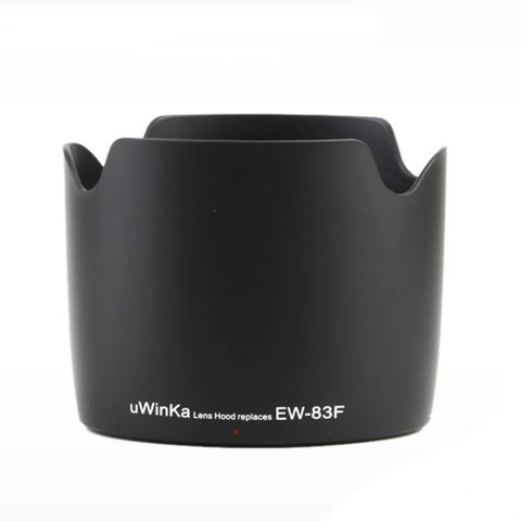 uWinka佳能Canon副廠遮光罩EW-83F遮光罩(可反扣倒裝相容Canon原廠遮光罩)適EF 24-70mm f/2.8L USM f2.8L f2.8 f/2.8 L太陽罩flower lens hood EW83F太陽罩遮陽罩