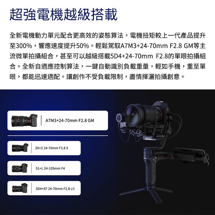 智雲ZHIYUN WEEBILL S 相機三軸穩定器-標準套裝公司貨- PChome 24h購物