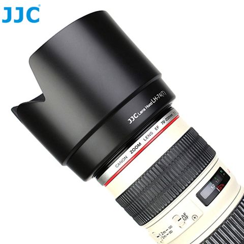JJC佳能Canon副廠ET-74遮光罩(花瓣型,黑色)適EF 70-200mm F4L IS USM小小黑f/4L