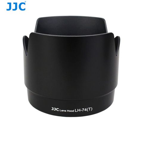 JJC黑色花瓣型佳能Canon遮光罩ET-74遮光罩LH-74(T)BLACK(可反裝倒扣,相容Canon原廠遮光罩ET74遮光罩)適EF 70-200mm F4L IS USM f/4L小白太陽罩Lens Hood