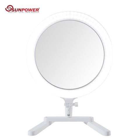 SUNPOWER 三合一可色溫調整化妝鏡面環形網美燈MP-3補光神器多功能化妝燈攝影燈LED環形燈彩妝直播燈美顏燈