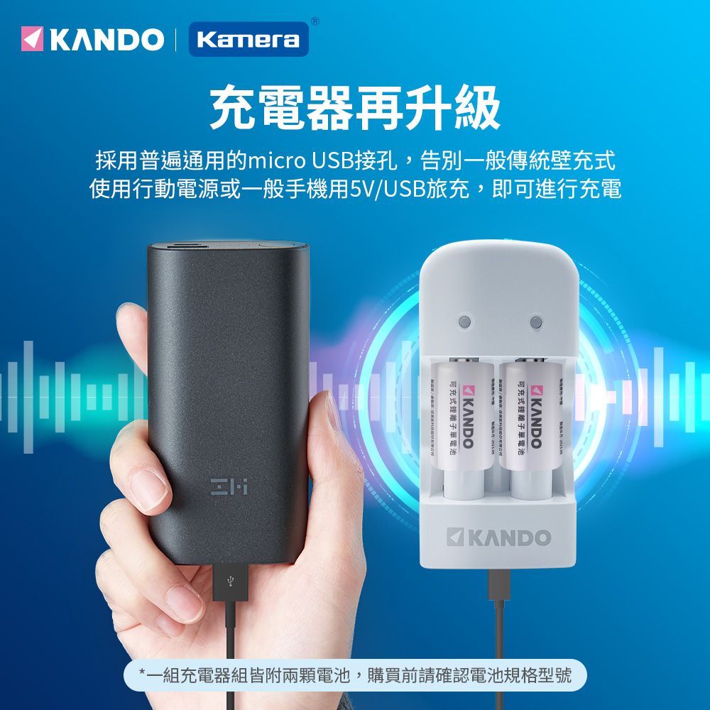Kamera 佳美能 可充電 CR2 CR2R 雙槽鋰電池充電組 3.2V 電池2入+充電器 MU-123  拍立得電池充電器組