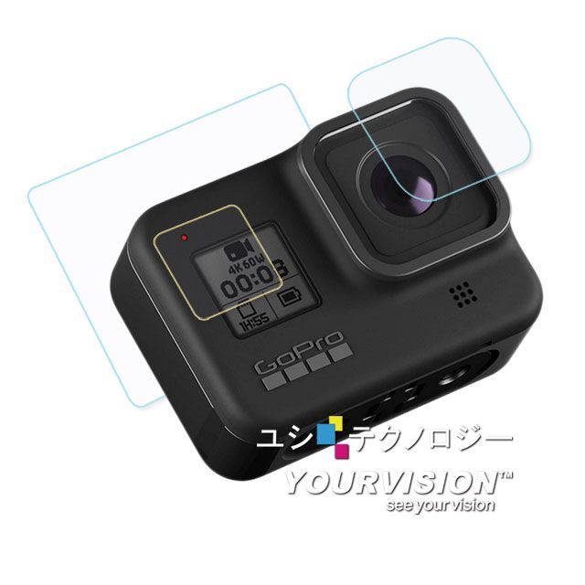  GoPro HERO8 相機鏡頭+觸控螢幕 鋼化玻璃膜 螢幕貼(贈功能視窗護膜)