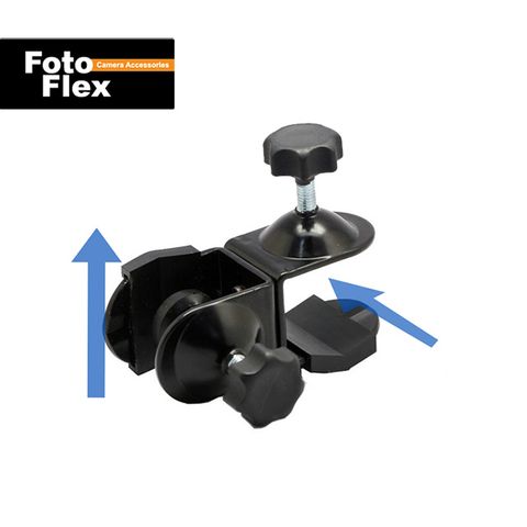 FotoFlex 雙向燈架專用夾 雙頭C型夾 多功能金屬萬用夾 大力夾 固定相機閃光燈 夾燈架 隨處夾固定夾 行車紀錄器