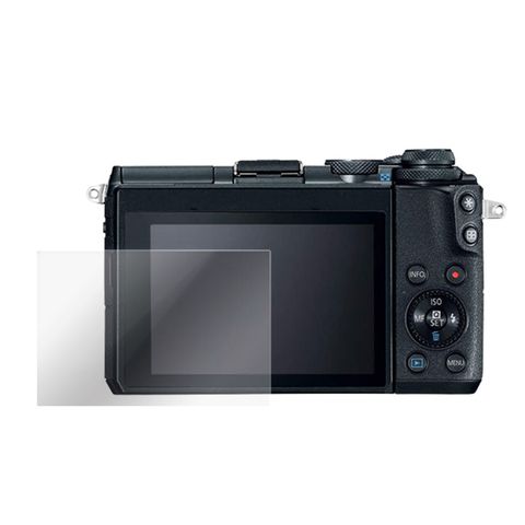 買鋼化玻璃貼送高清保護貼For Canon EOS M6 Kamera 9H鋼化玻璃保護貼