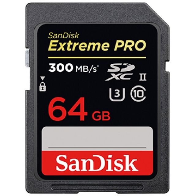 SanDisk 晟碟  64GB 64G SDXC Extreme Pro 300MB/s SD V90 8K UHS-IISD SDSDXDK-064G相機記憶卡